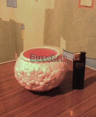 Светло-розовая ваза (высота 8 см) Москва