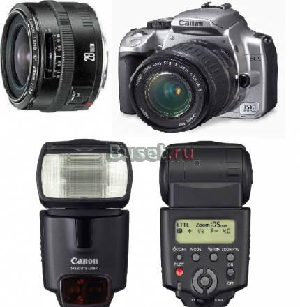 Canon EOS 350d + вспышка+объектив Москва