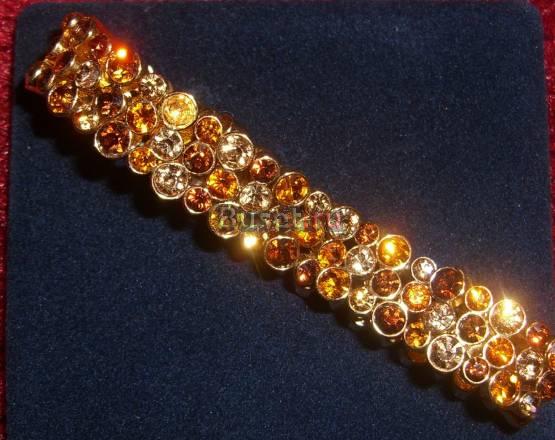 Браслет,усыпанный стразами Swarovski Москва