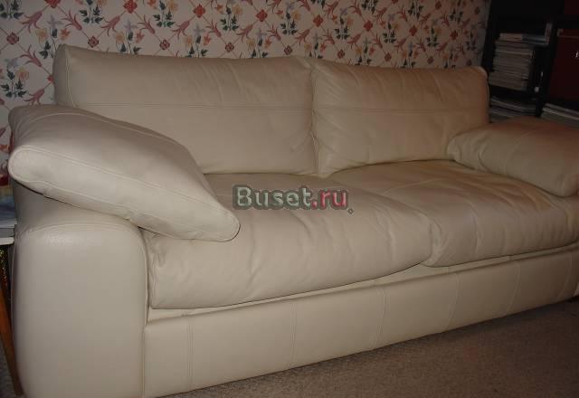 Диван,нат.кожа,раскладной,225х105 см Москва