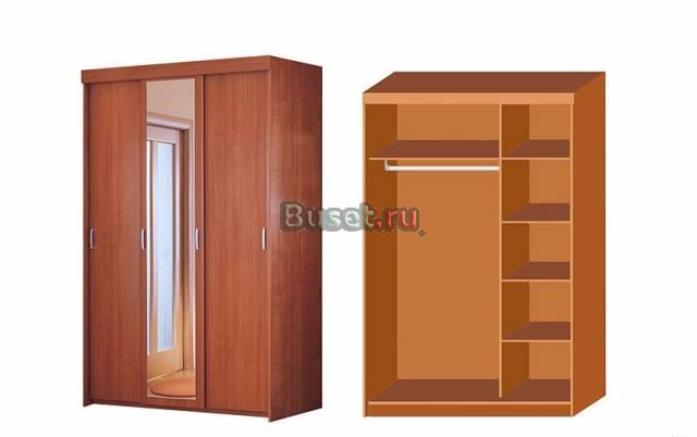 Шкаф-купе 3-х дверный бесплатно доставка и сборка Санкт-Петербург