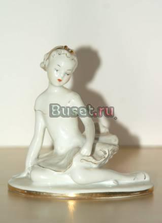 Статуэтка "Балерина Машенька", лфз синяя марка Москва