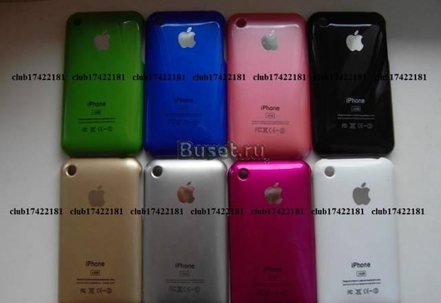 Аксессуары iPhone 3G 3GS Цветные Крышки-Чехлы Санкт-Петербург