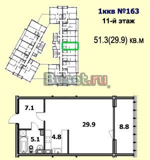 Строящаяся 1-комнатная квартира 51м в Сестрорецке Санкт-Петербург