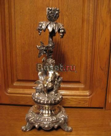 Подсвечник серебрянный эксклюзивный 925 Москва