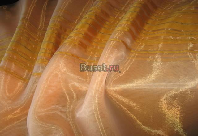 8,15 м органзы абрикосового цвета на тюль Москва