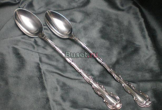 Две серебряные антикварные ложки Москва