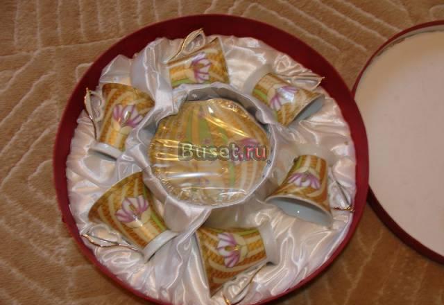 Фарфоровые кофейные сервиз и пара Москва