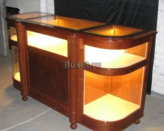 Витрина деревянная с подсветкой Москва