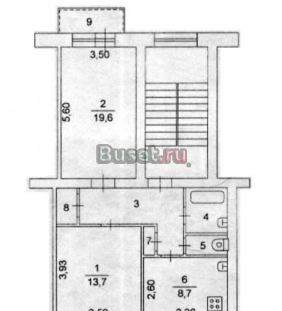 2-комнатная полнометражная сталинка,чистая продажа Челябинск
