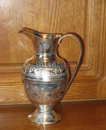 Кувшин серебро "кубачи" 522грамма 925 проба Москва