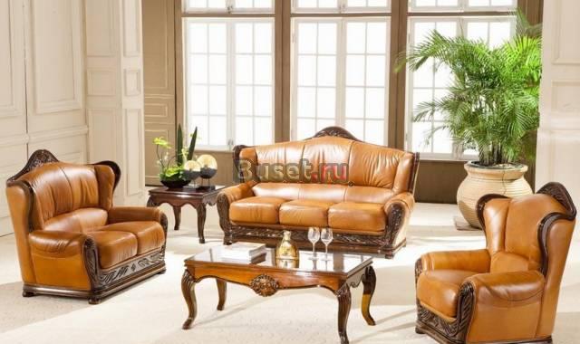 Мягкая мебель (натуральная кожа) Москва