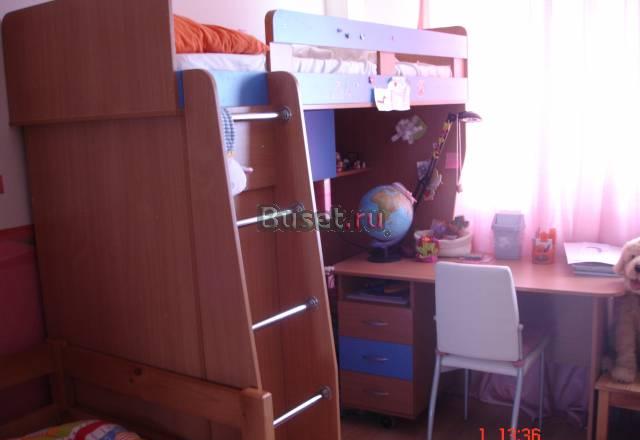 Кровать-чердак с письменным столом Москва