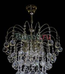 Новая хрустальная люстра  на 3 ламп "Каскад " Москва