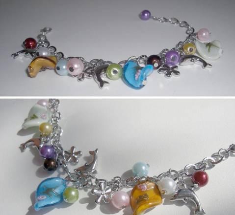 Браслет на металлической цепочке Москва