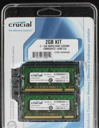 Оперативная память Crucial 2GB (2x1GB) PC2-6400 Москва