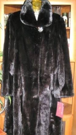 Шуба норковая черный брил/ "классика" Новая Греция Москва
