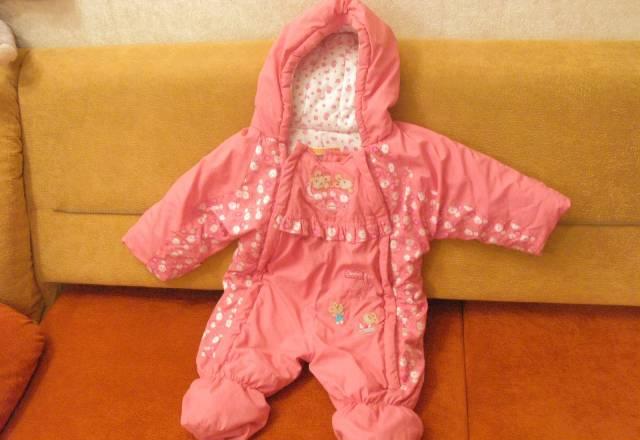 Комбинезон осенний+легкий комбинезон+шапочка Москва