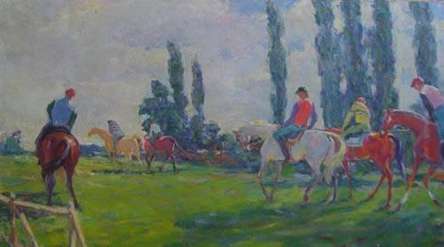 Картина картон масло 1961 г. 1   f-artplanet.ru Москва