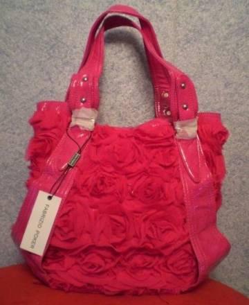 Сумка розовая с розами Москва