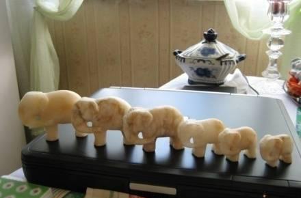 Слоники камень или что?  6шт. Москва