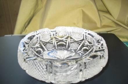 пепельница хрусталь  чехия  80-е г.  Ручная огранка Москва