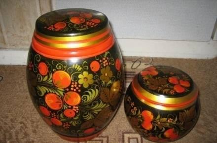 Хохлома СССР цена за 2 предмета Москва