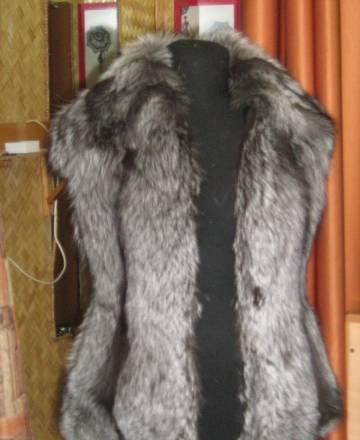 Жилет из меха чернобурки Москва