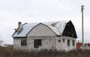 Дом из блоков с незавершенной отделкой Липецк