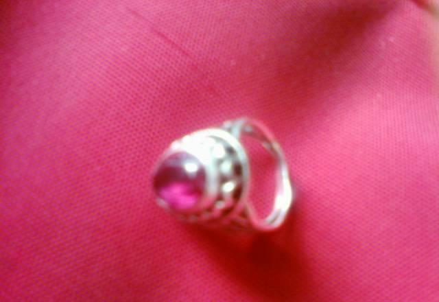 Перстень с рубином(серебро) Москва