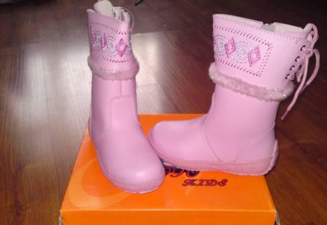 Сапожки для девочки новые р.25 и р.28 зима натур Москва