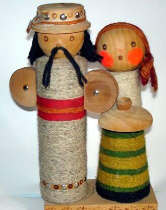 Сувенир Хлеб-Соль. Дерево. СССР Москва