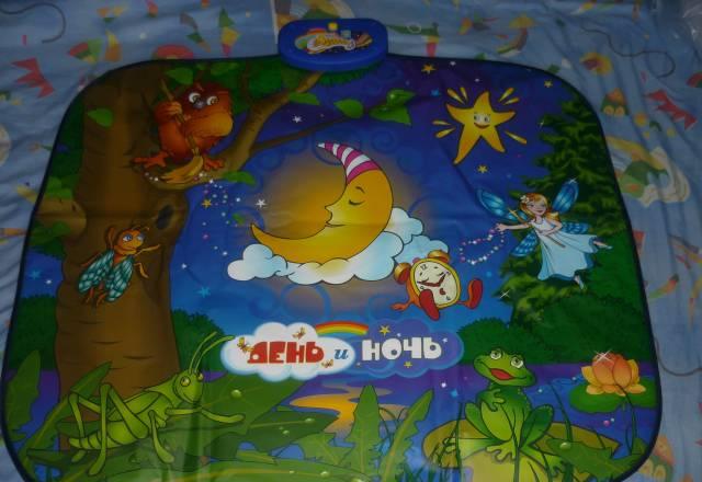 Новый Звуковой развивающий коврик "День и Ночь Москва