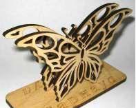Салфетница "бабочка". Дерево  береза. Резная Барнаул