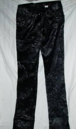 Брюки атласные,жатые,черного цвета Москва