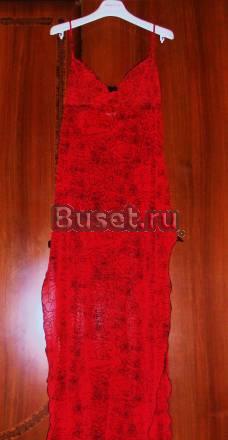Ночная рубашка, стрейч-шифон с бархатными узорами Москва