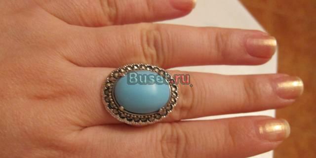 Кольцо из серебра с бирюзой Москва
