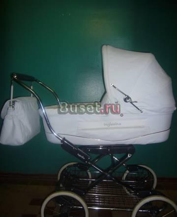Коляска inglesina vittoria LN3 белая кожа(люлька) Москва