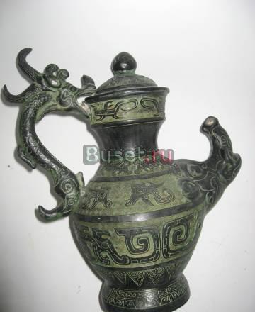 Кувшин ,Китай, бронза высота 30 см Москва