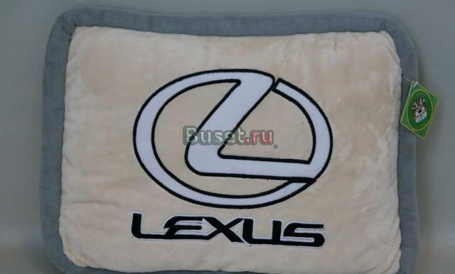 Подушка автомобильная "Лексус" плюшевая Москва