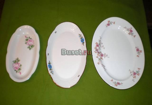 Большие фарфоровые тарелки 3 шт Москва