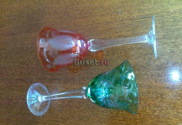 Бокалы из цветного стекла Москва