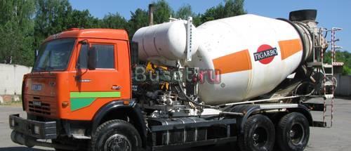 Автобетоносмеситель на шасси Камаз 53229 Москва
