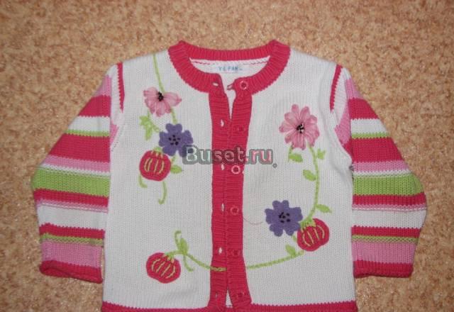 Вязаная кофта для девочки Москва