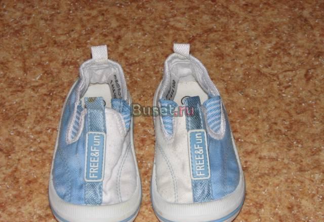Детские голубые кеды р.21 Москва