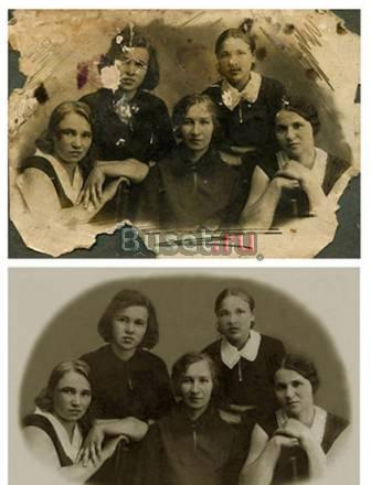 Реставрация старых и испорченных фотографий Москва