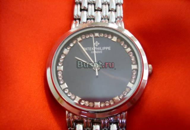Часы Patek Philippe Geneve синий экран с фианитами Москва