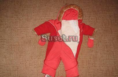 Детский зимний комбезик для девочки на овчине Санкт-Петербург