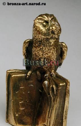 Филин - статуэтка из бронзы Москва
