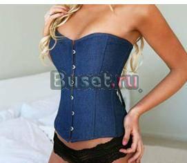 Корсет джинса +трусики р. S (44) Москва